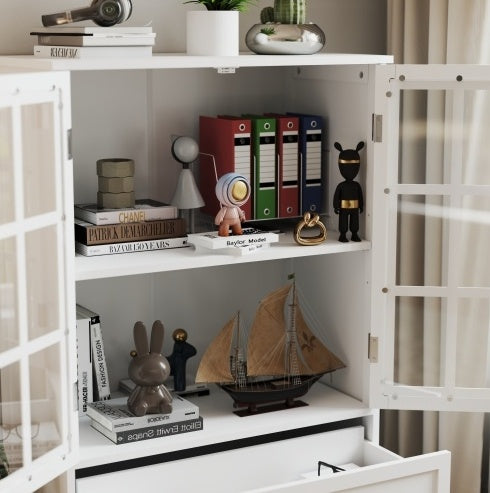 Minimalist Glass Door Storage Cabinet