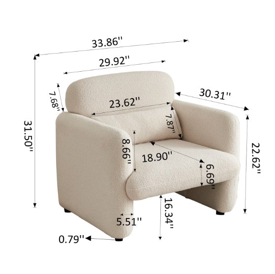 Luxe Cloud Accent Chair