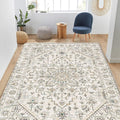 Avery Area Rug – Vintage Neutral Medallion (4x6)
