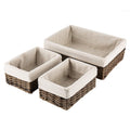 Cozy Nest Woven Storage Baskets – 3 Piece Organizer Set