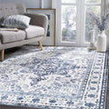 Coastal Haven Rug – Blue Vintage Medallion (4x6)