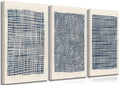 Navy Minimalist Wall Art Set