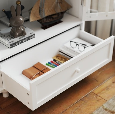 Minimalist Glass Door Storage Cabinet