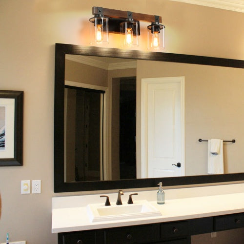 HavenGlow Farmhouse Vanity Light – 3 Light Rustic Fixture