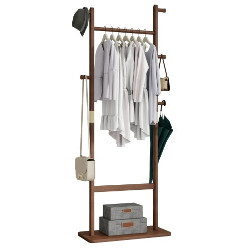 LuxeWood Minimalist Clothing Rack