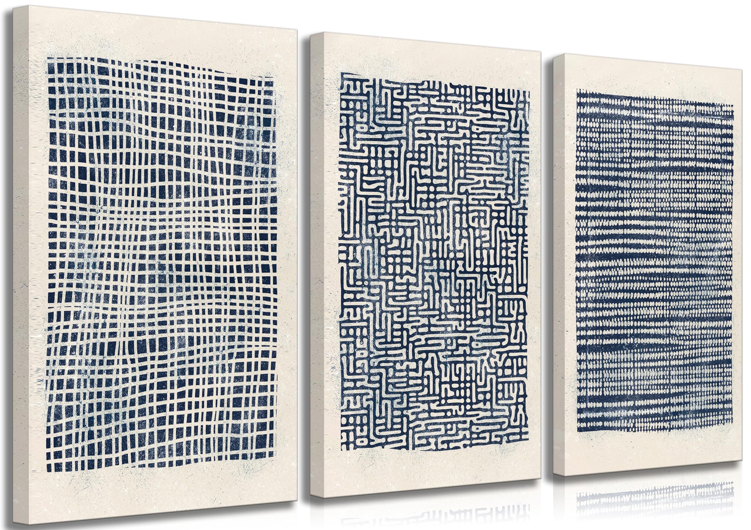 Navy Minimalist Wall Art Set